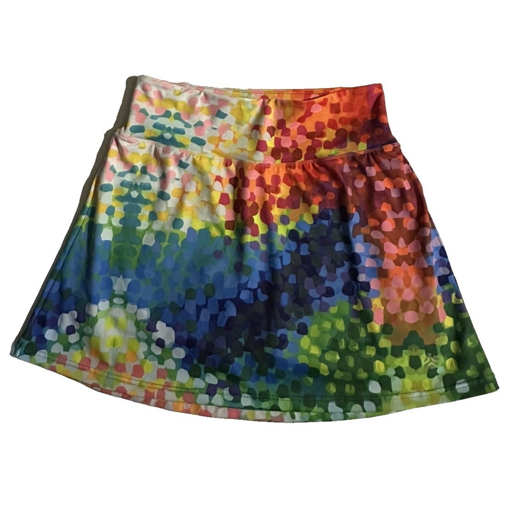 Just Live‎ Women's Multicolor Abstract Athletic Golf Tennis Skort Size XL